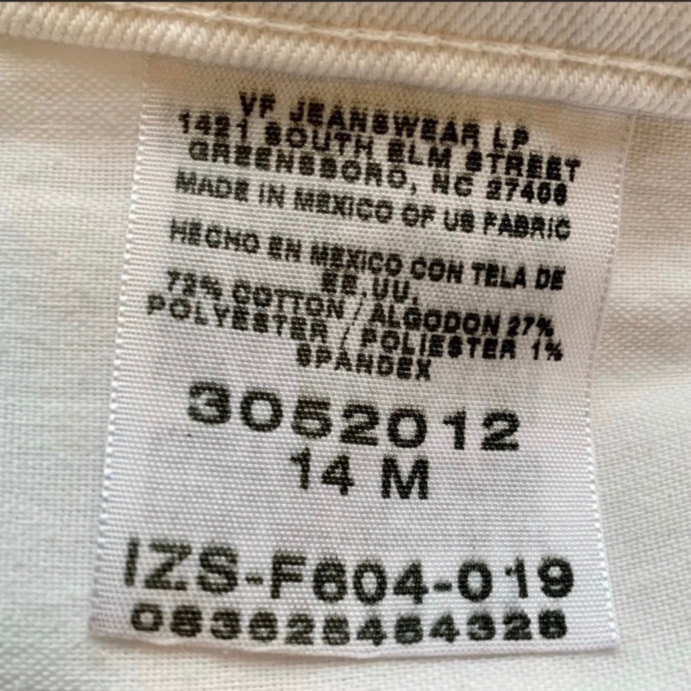 Lee High Rise Mom Jeans white straight leg EUC 14 - Picture 5 of 8